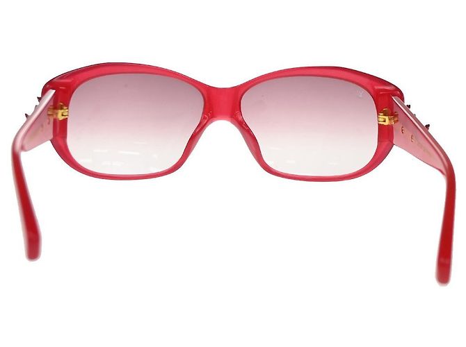 Occhiali Louis Vuitton Metallo Plastica Rosso - vista 4