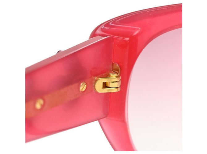 Occhiali Louis Vuitton Metallo Plastica Rosso - vista 7