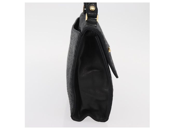 Vintage Handtasche Bally aus gestepptem Leder Schwarz - Ansicht 4