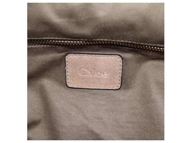 Chloé Borsa a tracolla convertibile in pelle e suede Chloe Abby Beige - vista 6