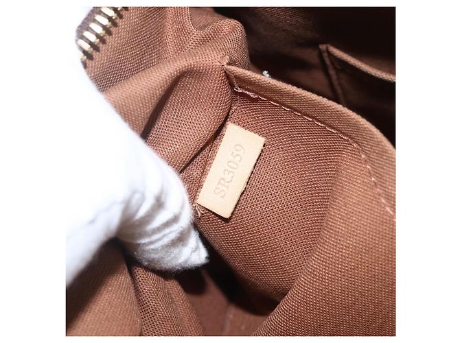 Louis Vuitton Palermo Handtasche aus Monogramm-Canvas PM Braun - Ansicht 7