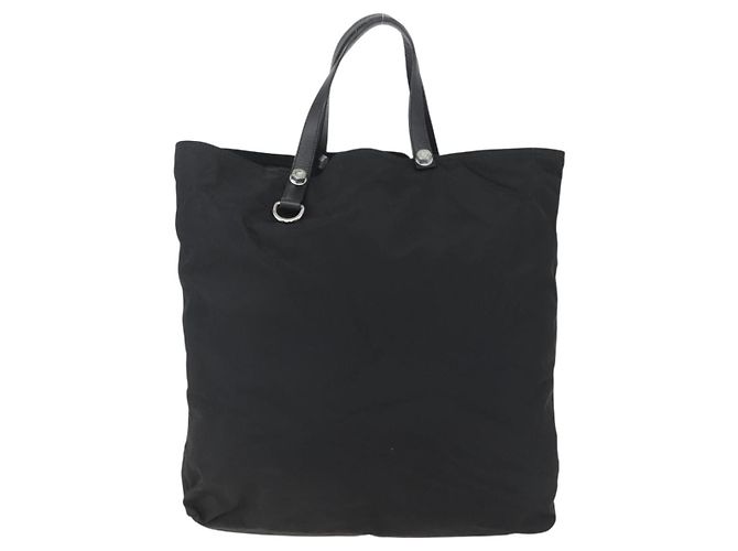 Prada Vintage Tote Tessuto Nero - vista 2