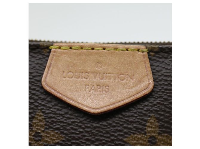 Louis Vuitton Multi Pochette Accessori in Tela Monogram Marrone - vista 7