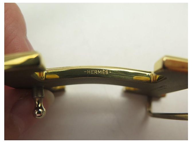 Hermès CINTURÓN HERMES H BUCLE GUILLOCHE 32MM T105 EN CUERO REVERSIBLE TOGO EPSOM Castaño - vista 17