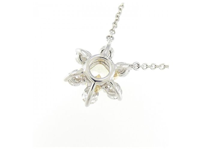 Collana Tiffany & Co. Buttercup in Platino e Oro Giallo K18 con Diamanti - vista 4
