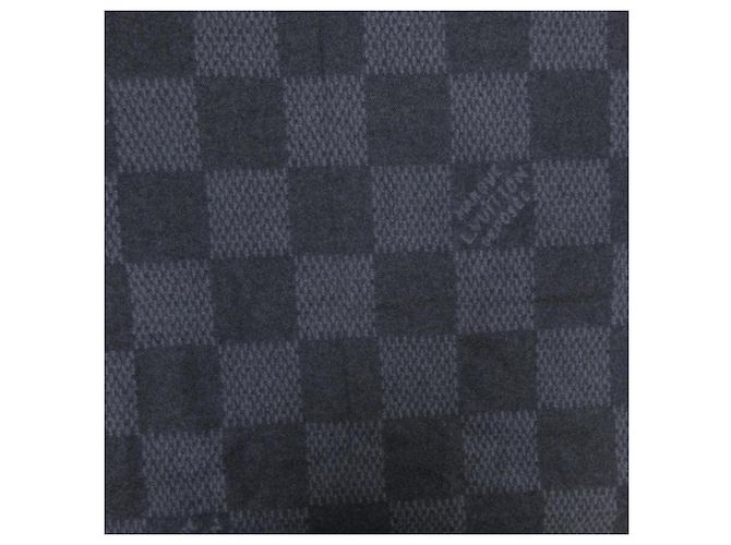 Stola in cashmere Louis Vuitton Marrone Nero - vista 4