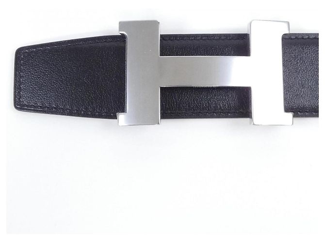 Ceinture réversible Hermès Constance 38mm Marron Noir - vue 2