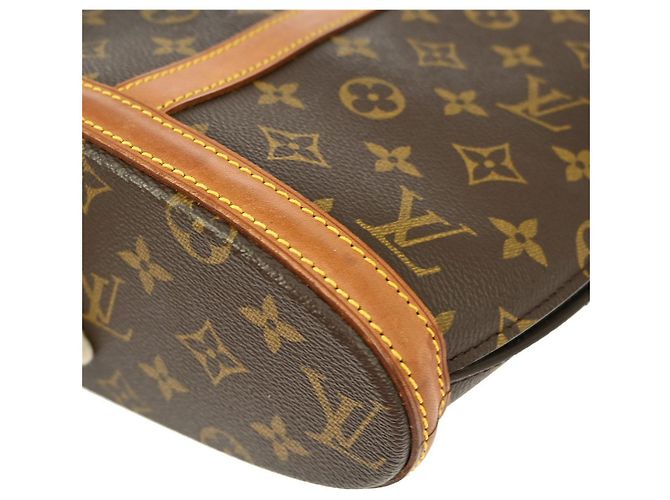 Borsa Babylone in Tela Monogram Louis Vuitton Marrone - vista 7