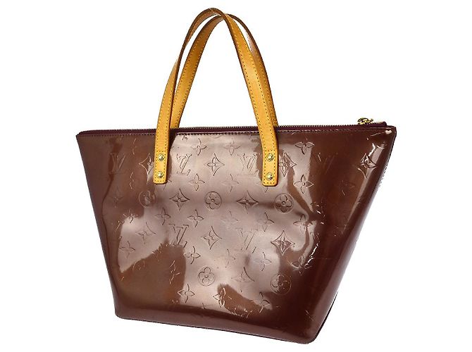Borsa Bellevue Monogram Vernis PM di Louis Vuitton Porpora - vista 2