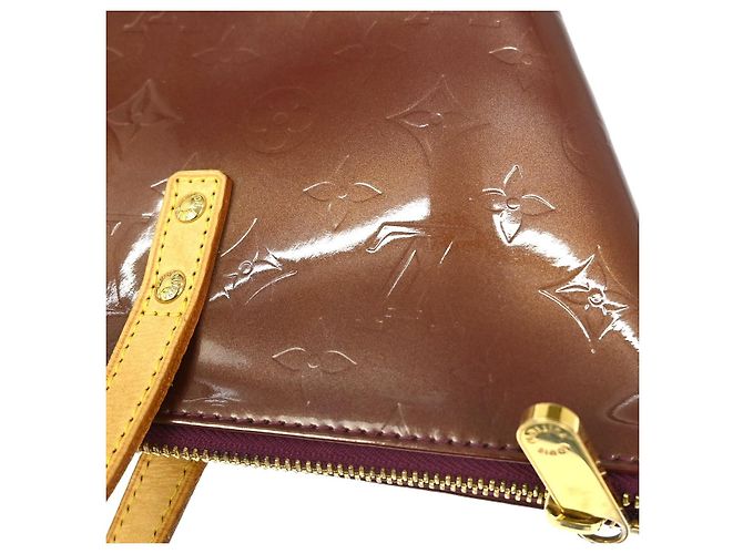 Borsa Bellevue Monogram Vernis PM di Louis Vuitton Porpora - vista 7