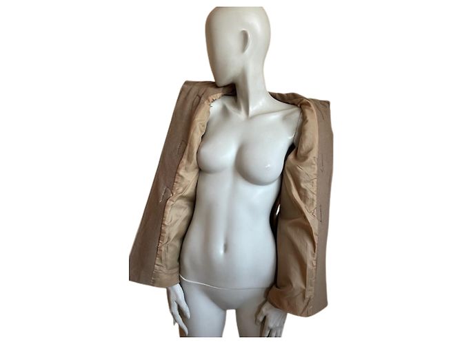 Autre Marque Abrigo duffle de lana y cachemira beige – LORENA Paris (T38) ✨ - vista 3
