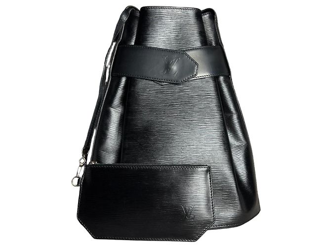 Louis Vuitton Sac d'épaule leather handbag Black - view 2