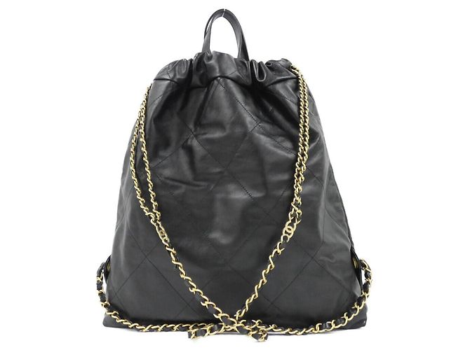 Zaino Chanel 22 Linea AS3313 Nero - vista 2