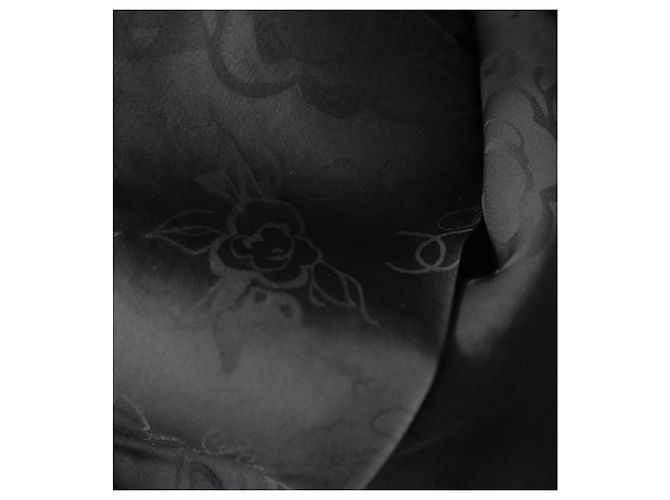 Abrigo corto de espiga de Chanel Otoño 2015 Negro - vista 8