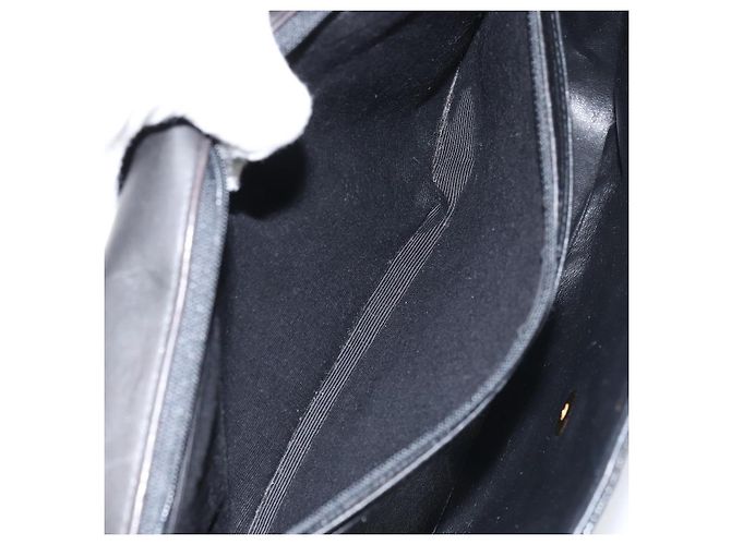 CHANEL Matelassé 30 Borsa a Spalla con Catena Smalto Nero Oro CC Auth 158839 D'oro - vista 22