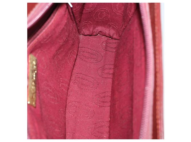 Borsa a tracolla CARTIER in pelle 3 pezzi Bordeaux Auth 151788 Bordò - vista 13