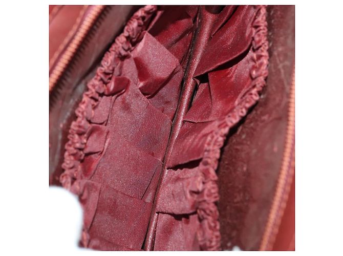Borsa a tracolla CARTIER in pelle 3 pezzi Bordeaux Auth 151788 Bordò - vista 7