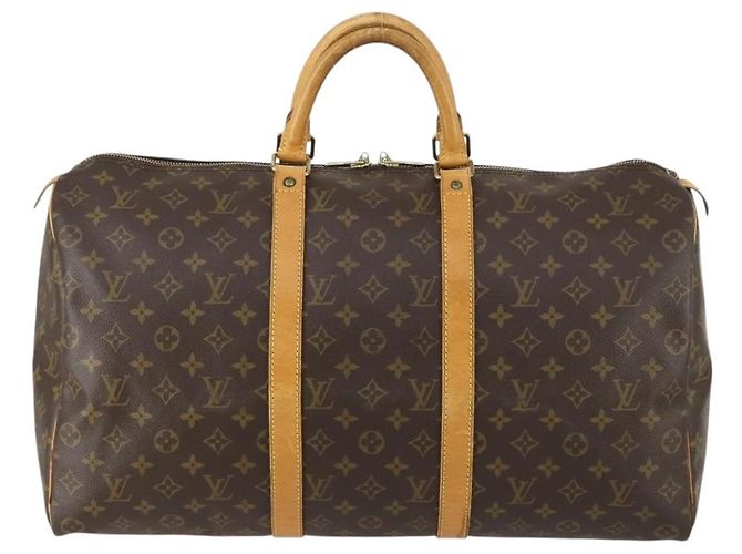 LOUIS VUITTON Borsa Boston Monogram Keepall 50 M41426 LV Auth 155160 Monogramma - vista 13