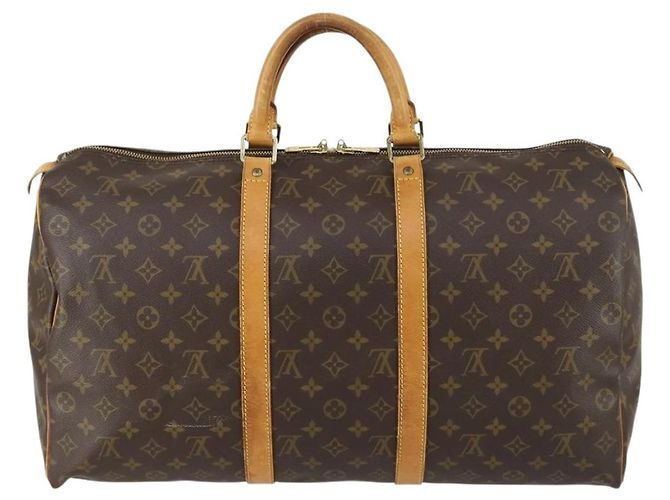 LOUIS VUITTON Borsa Boston Monogram Keepall 50 M41426 LV Auth 155160 Monogramma - vista 2