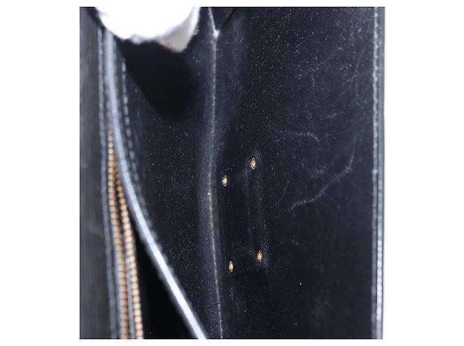 LOUIS VUITTON Epi Serie Dragonne Clutch Bag Nero M52612 LV Auth ep12225 - vista 11