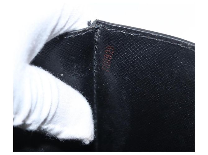 LOUIS VUITTON Epi Serie Dragonne Clutch Bag Nero M52612 LV Auth ep12225 - vista 12