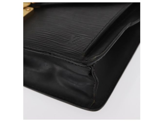 LOUIS VUITTON Epi Serie Dragonne Clutch Bag Nero M52612 LV Auth ep12225 - vista 14