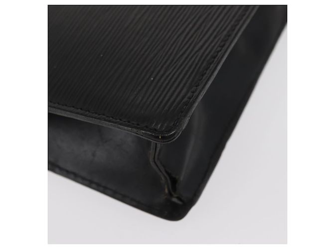 LOUIS VUITTON Epi Serie Dragonne Clutch Bag Nero M52612 LV Auth ep12225 - vista 16
