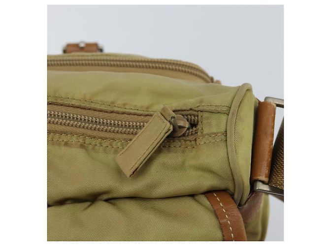 Borsa a Spalla PRADA Nylon Beige Argento Autentica 151654 - vista 22