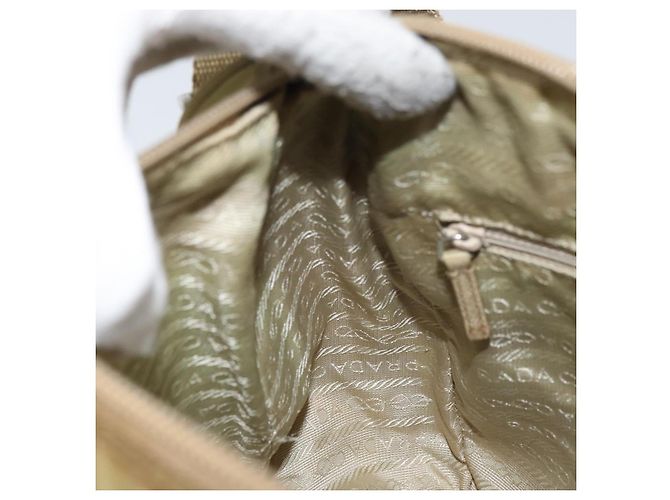 Borsa a Spalla PRADA Nylon Beige Argento Autentica 151654 - vista 25