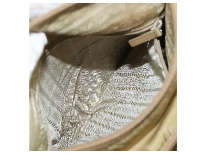 Borsa a Spalla PRADA Nylon Beige Argento Autentica 151654 - vista 27