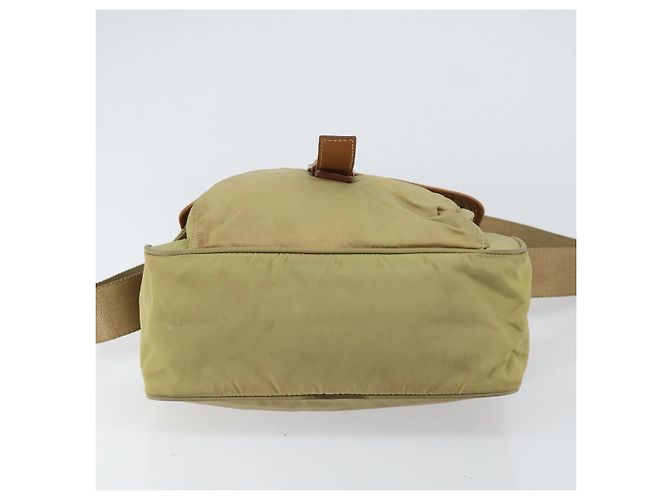 Borsa a Spalla PRADA Nylon Beige Argento Autentica 151654 - vista 5