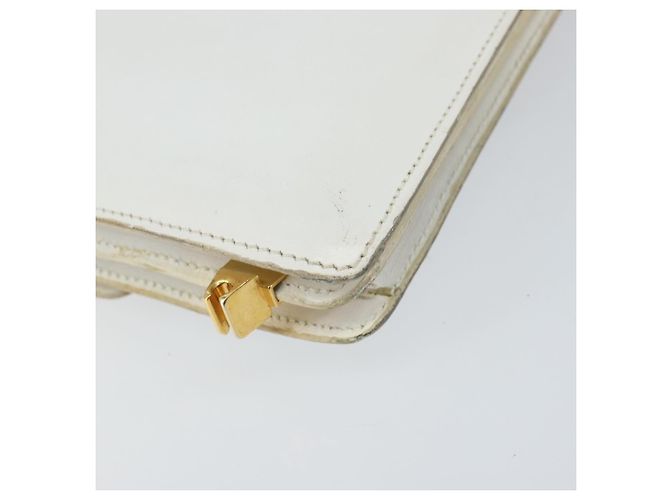 Céline Borsa a Spalla CELINE in Pelle Bianca e Oro Auth 156322 Bianco D'oro - vista 16