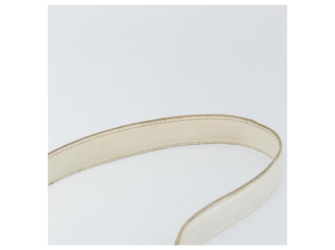 Céline Borsa a Spalla CELINE in Pelle Bianca e Oro Auth 156322 Bianco D'oro - vista 8
