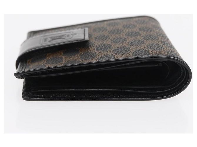 Céline Portafoglio in tela Macadam CELINE in pelle PVC nera Auth 148550V Nero - vista 4