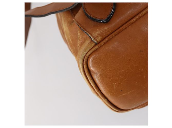 Zaino in pelle Gucci Bamboo marrone oro 003 1998 0016 Auth 153308 D'oro - vista 18