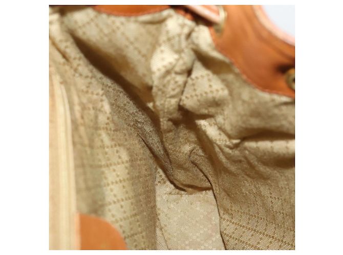 Zaino in pelle Gucci Bamboo marrone oro 003 1998 0016 Auth 153308 D'oro - vista 21