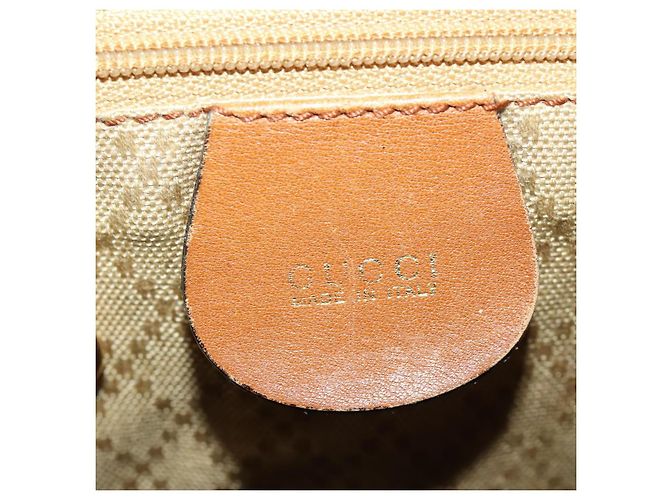 Zaino in pelle Gucci Bamboo marrone oro 003 1998 0016 Auth 153308 D'oro - vista 23