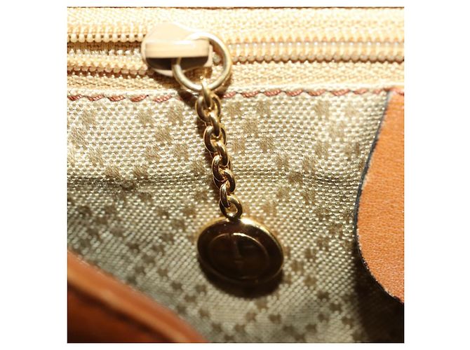 Zaino in pelle Gucci Bamboo marrone oro 003 1998 0016 Auth 153308 D'oro - vista 24
