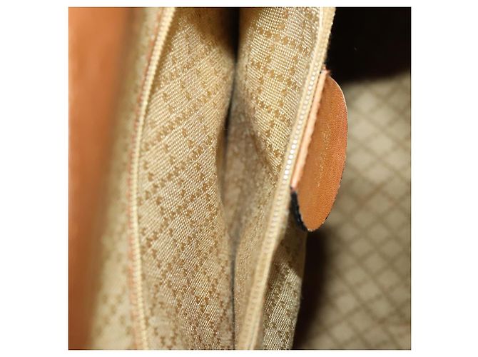 Zaino in pelle Gucci Bamboo marrone oro 003 1998 0016 Auth 153308 D'oro - vista 25