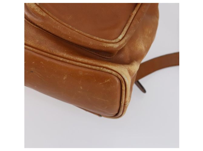 Zaino in pelle Gucci Bamboo marrone oro 003 1998 0016 Auth 153308 D'oro - vista 9