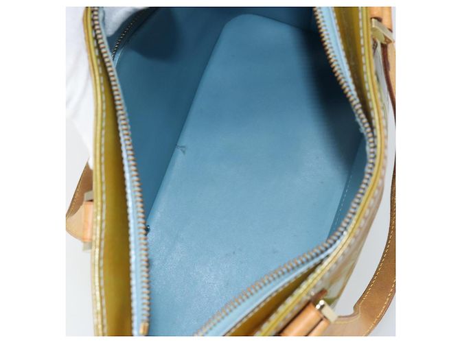 LOUIS VUITTON Borsa a Mano Monogram Vernis Houston Blu Baby M91005 LV Auth BA8959 Blu chiaro - vista 11