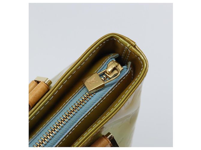 LOUIS VUITTON Borsa a Mano Monogram Vernis Houston Blu Baby M91005 LV Auth BA8959 Blu chiaro - vista 18