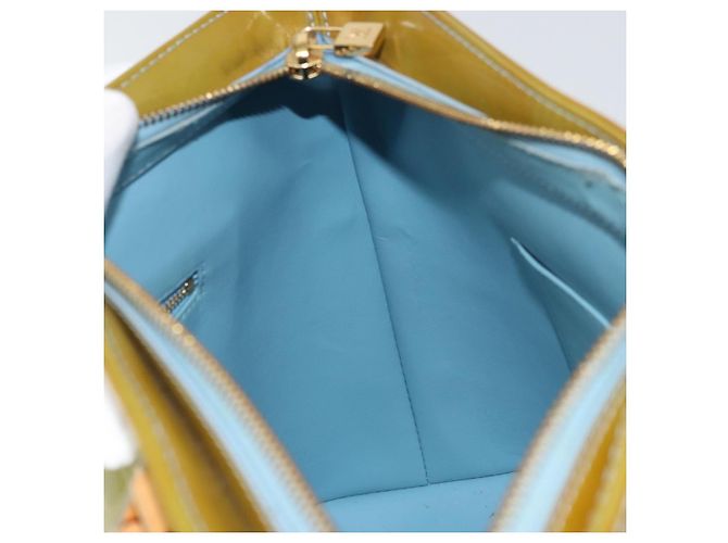 LOUIS VUITTON Borsa a Mano Monogram Vernis Houston Blu Baby M91005 LV Auth BA8959 Blu chiaro - vista 19