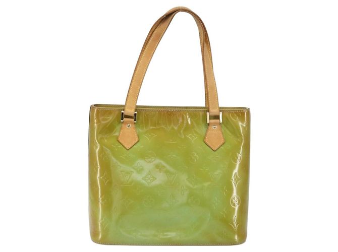 LOUIS VUITTON Borsa a Mano Monogram Vernis Houston Blu Baby M91005 LV Auth BA8959 Blu chiaro - vista 2