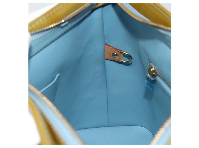 LOUIS VUITTON Borsa a Mano Monogram Vernis Houston Blu Baby M91005 LV Auth BA8959 Blu chiaro - vista 20