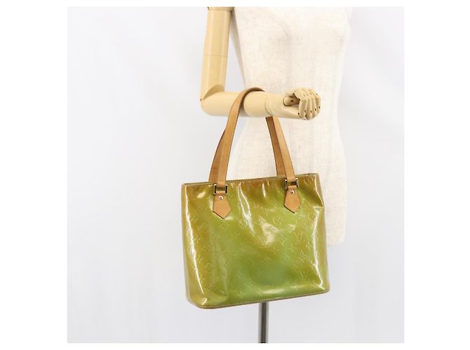 LOUIS VUITTON Borsa a Mano Monogram Vernis Houston Blu Baby M91005 LV Auth BA8959 Blu chiaro - vista 24