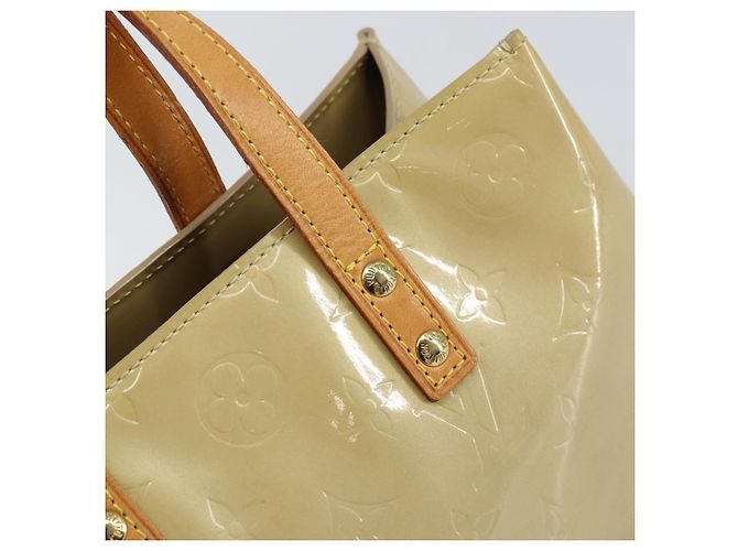 LOUIS VUITTON Borsa a Mano Monogram Vernis Reade PM Beige M91334 LV Auth ep12426 - vista 10
