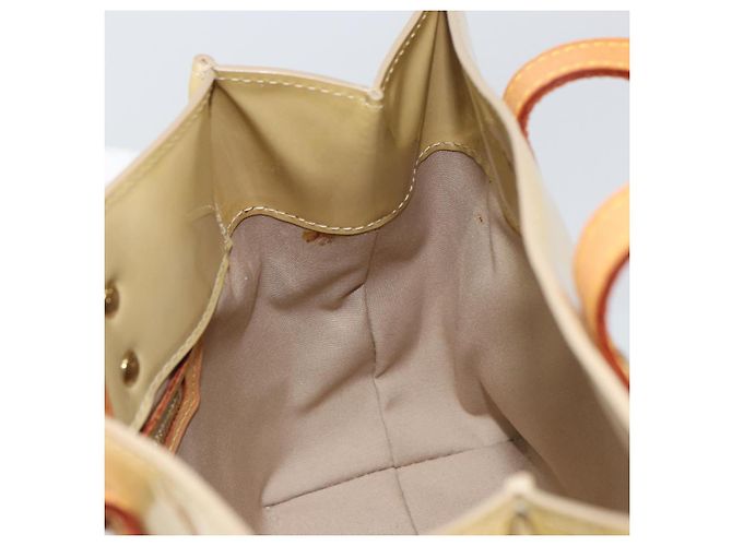LOUIS VUITTON Borsa a Mano Monogram Vernis Reade PM Beige M91334 LV Auth ep12426 - vista 18