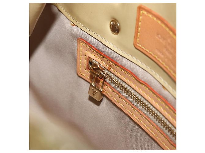 LOUIS VUITTON Borsa a Mano Monogram Vernis Reade PM Beige M91334 LV Auth ep12426 - vista 20
