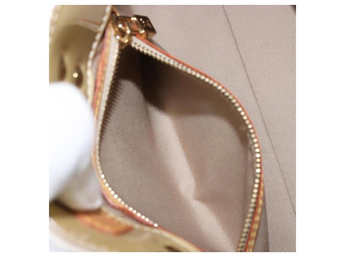 LOUIS VUITTON Borsa a Mano Monogram Vernis Reade PM Beige M91334 LV Auth ep12426 - vista 21